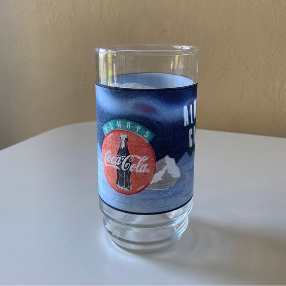 Vintage 1995 Coca Cola Always Cool Polar Bear Drinking Glass Single Cup 16 Oz - Picture 3 of 6